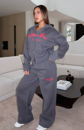 Through Thick And Thin Wide Leg Sweatpants Volcanic