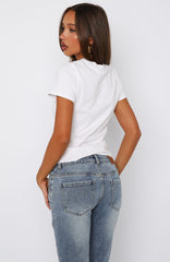 Impressionable Relaxed Baby Tee White