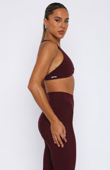 High Definition Sports Bra Merlot