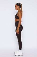 Go Getter High Waisted Leggings Espresso