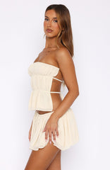 Flawless Mini Skirt Cream