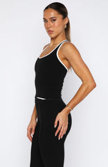 Knockout Active Tank Black/White