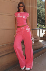 All Star Season Track Pants Pink