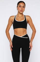 Mindset Sports Bra Black/White