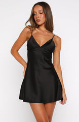 Let's Get Going Mini Dress Black