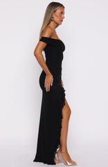 Icon In Motion Strapless Maxi Dress Black