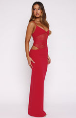 Call Me Up Maxi Dress Berry