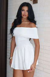 Wherever You Are Mini Dress White