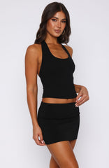 The Fast Life Halter Top Black