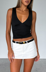 Selfish Behaviour Mini Skort White