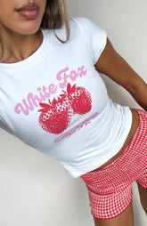 Twenty Four Hours Baby Tee White