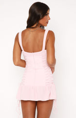 Rush In Mini Dress Baby Pink