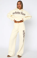 From The Archives Maya Wide Leg Sweatpant Lemon