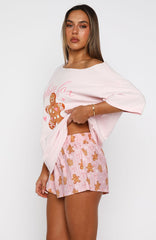 Sweetheart Pyjama Short Gingerbread Twist