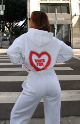 11th Street City Girl At Heart Oversized Hoodie Cherry Glaze