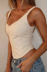 Staring At You Bustier Cream