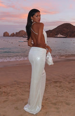 You're So Heartless Maxi Skirt Pearl