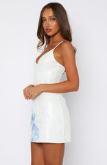 The Hills Sequin Mini Dress Blueberry Spritz