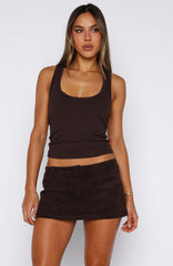 Members Only Tank Top Chocolate