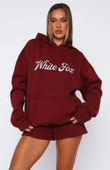 The Good Life Oversized Hoodie Burgundy