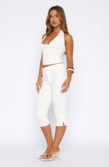 Day For It Capri Pants White