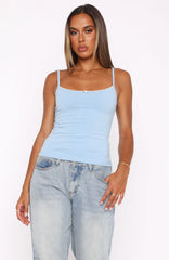 No Flaws Cami Top Dusty Blue