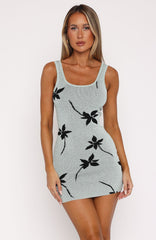 Sheer Bliss Knit Mini Dress Mint