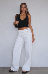 No Second Chances Pants Cream