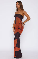 On A Trip Maxi Dress Tangerine Twist