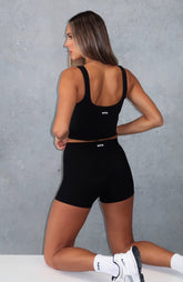 Shift Mid Rise Shorts 3.5" Black