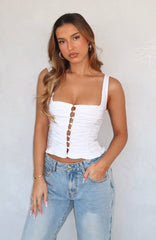 Bare With Me Bustier White