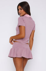 Check The Scores Polo Tee Pink