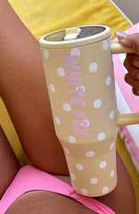 Colson Drink Bottle 1.2 Litre Lemon Polka Dot