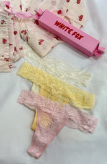 Heart Strings Underwear Set Pastel Mix