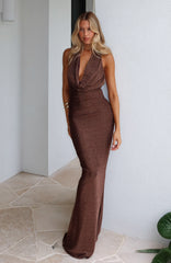 Hide Your Flaws Maxi Dress Bronze