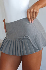 Just Doing Me Mini Skort Pepper