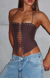 Make You My Lover Bustier Chocolate