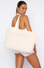 Never Wrong Tote Bag Natural/Pink