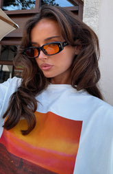 Nish Sunglasses Black/Orange