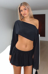 Sunkissed Memories Mini Skort Black