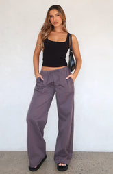 Sweet Like Me Wide Leg Pants Charcoal
