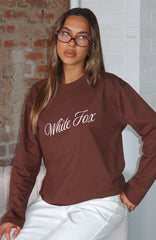 What The Heart Wants Long Sleeve Tee Chocolate