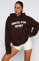 Winning Team Oversized Hoodie Chocolate