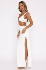 It Feels Wrong Maxi Dress Off White