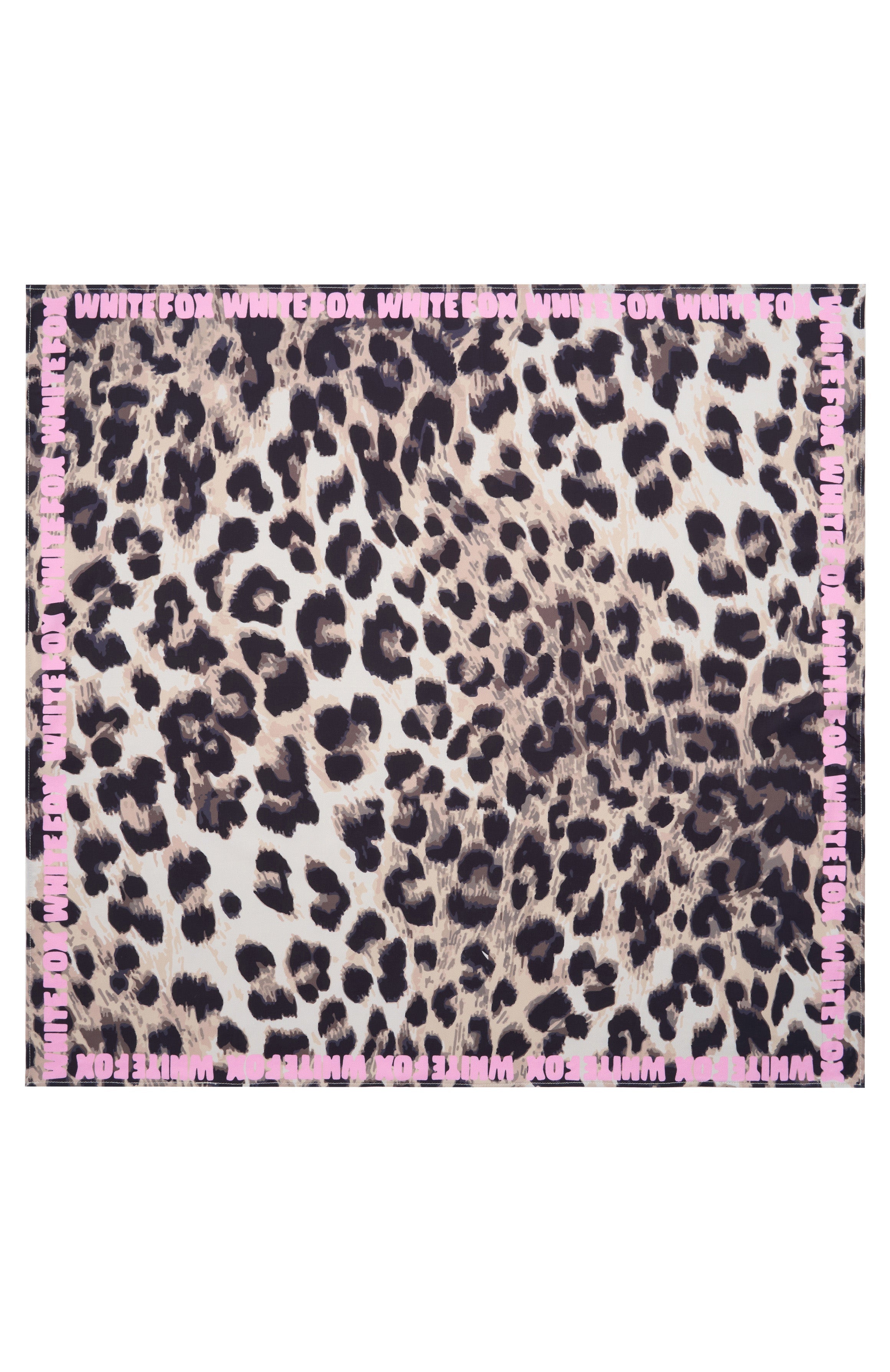 11th Street She's So Lucky Head Scarf Leopard Splice