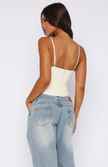 Have A Nice Day Top Off White