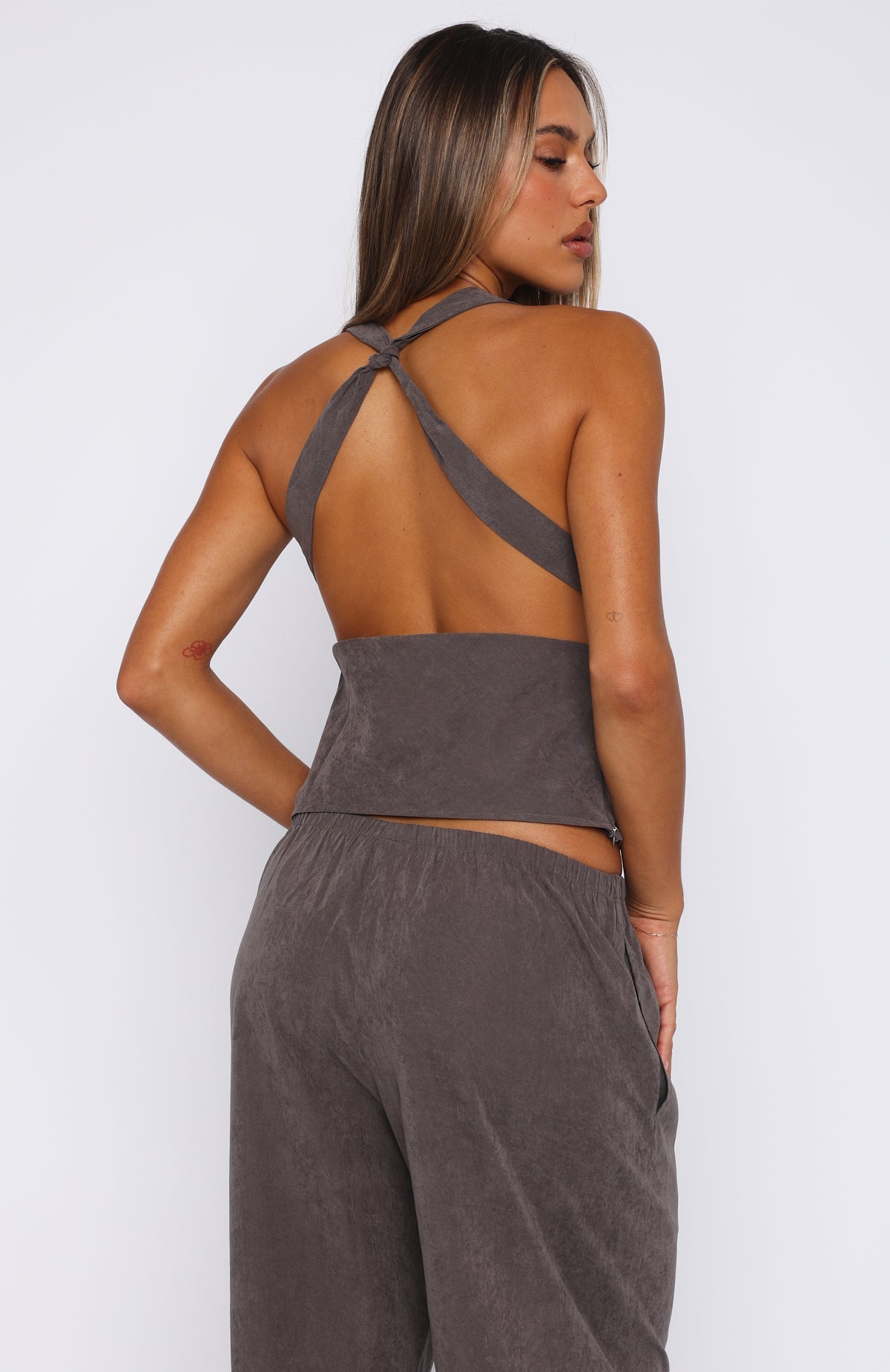 Take A Stance Top Charcoal