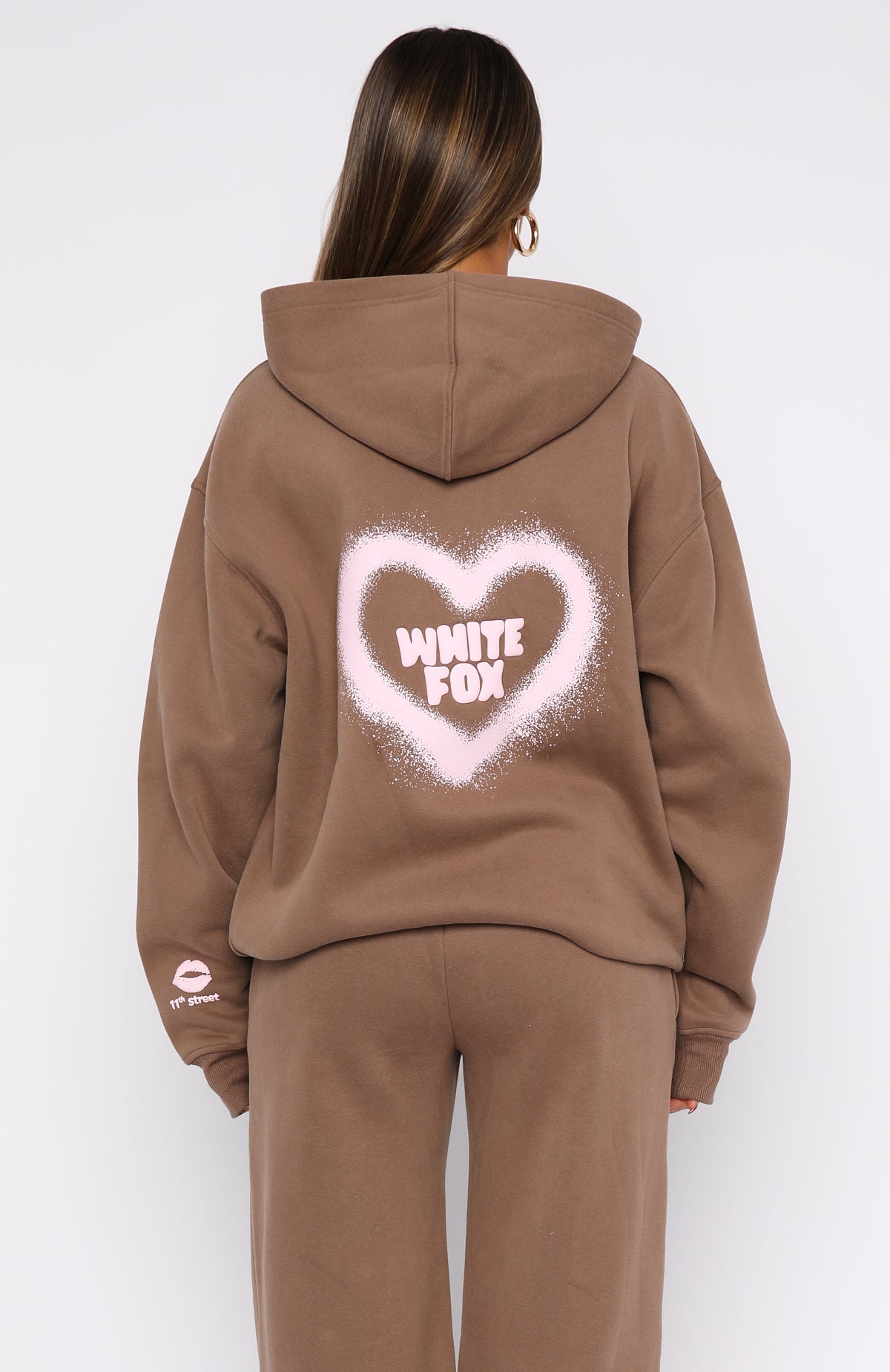 11th Street City Girl At Heart Oversized Hoodie Cinnamon Bun