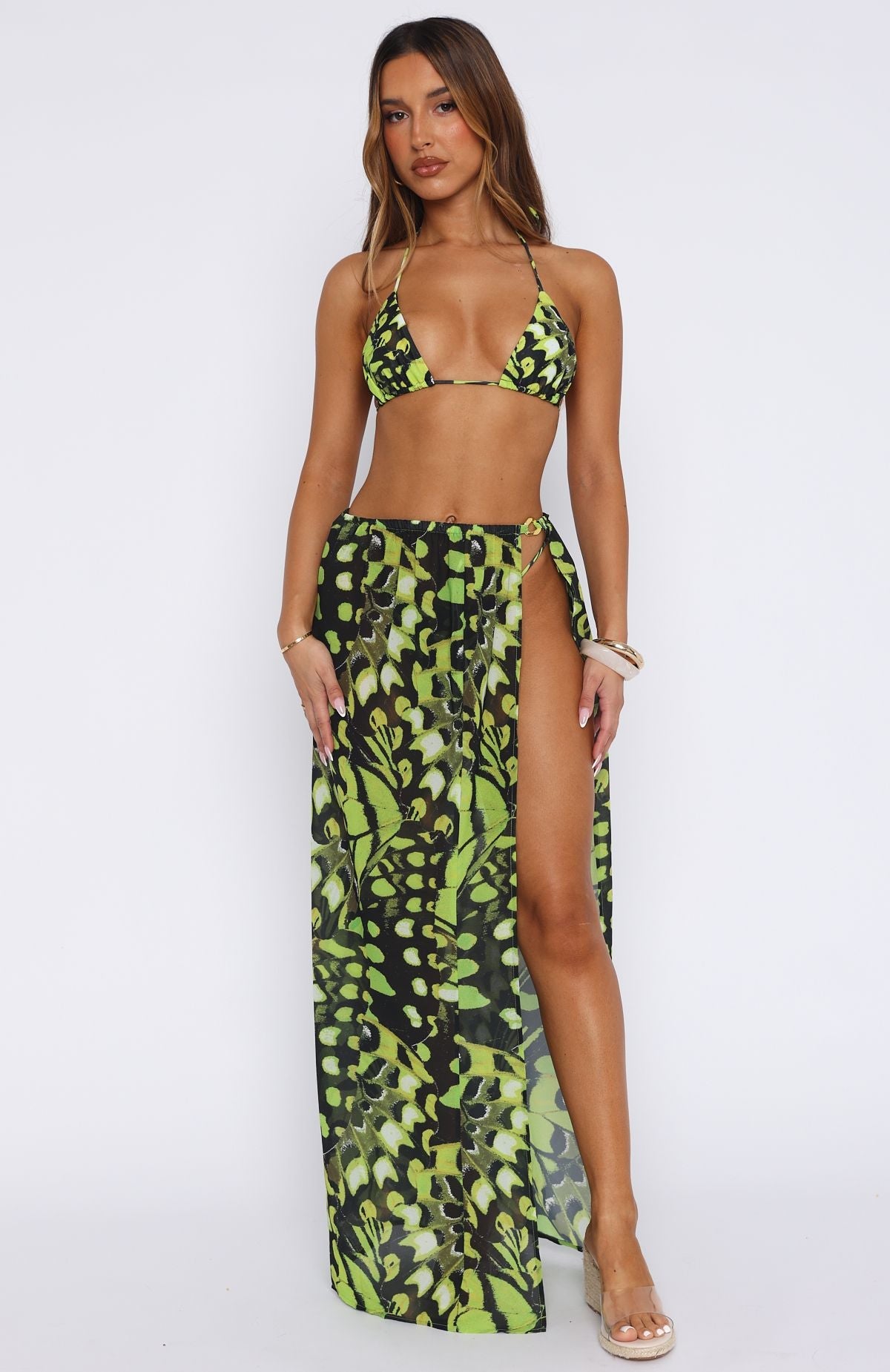 Tropical Life Sarong Lime Whisper