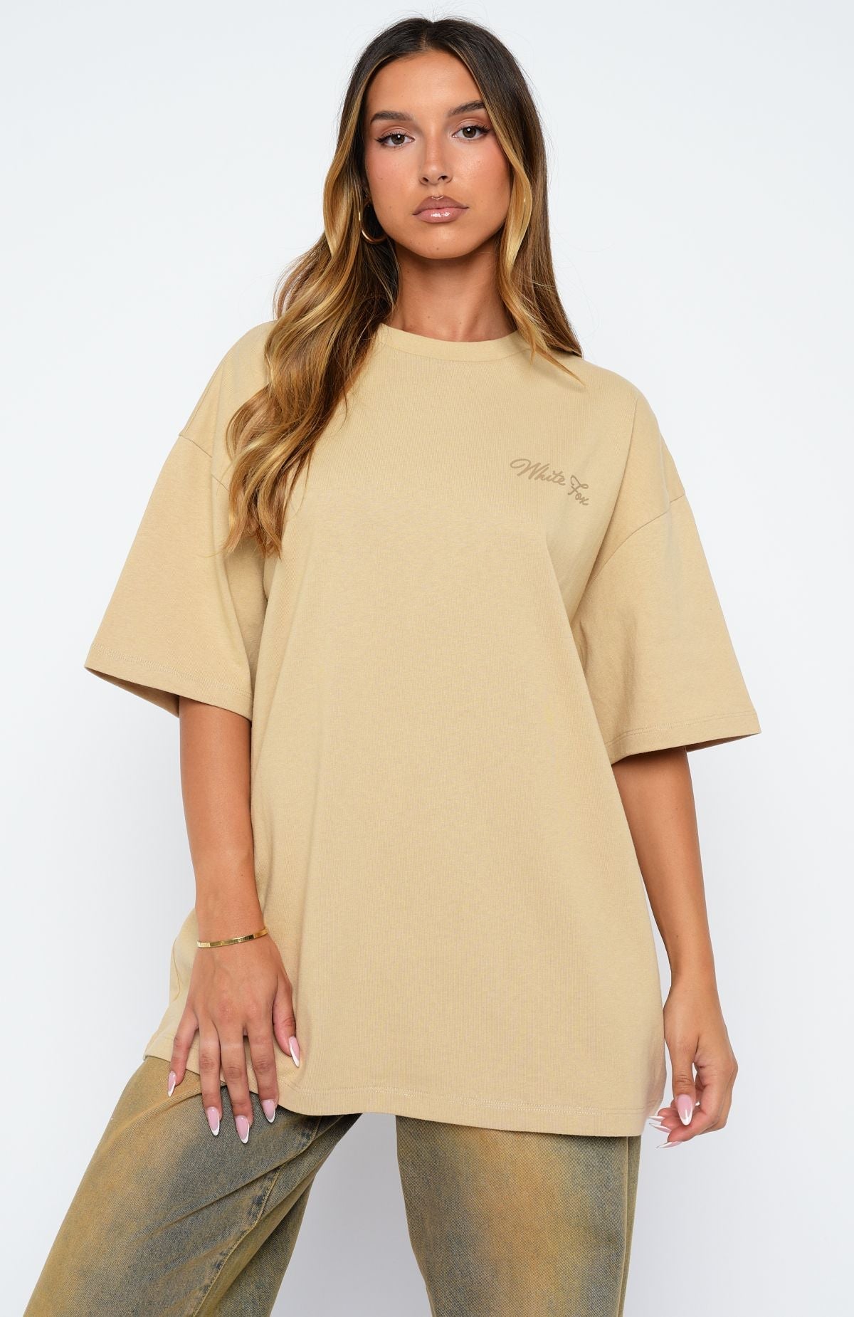 Creative Studios Oversized Tee Oatmeal